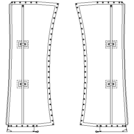 Corsair 28 Wing w/straps drawing example