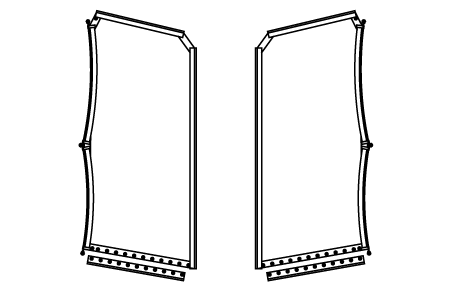 Multi 23 catamaran trampoline net diagram, ATN replacement netting