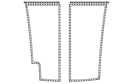 Outremer 51 trampoline diagram