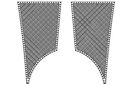 Scape 39 catamaran trampoline net diagram, ATN replacement netting