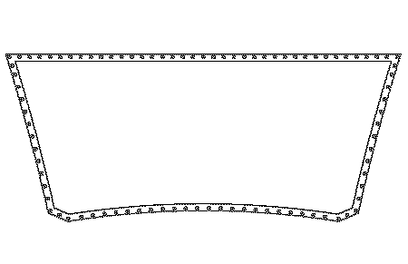 Sunsail 404 catamaran trampoline net diagram, ATN replacement netting