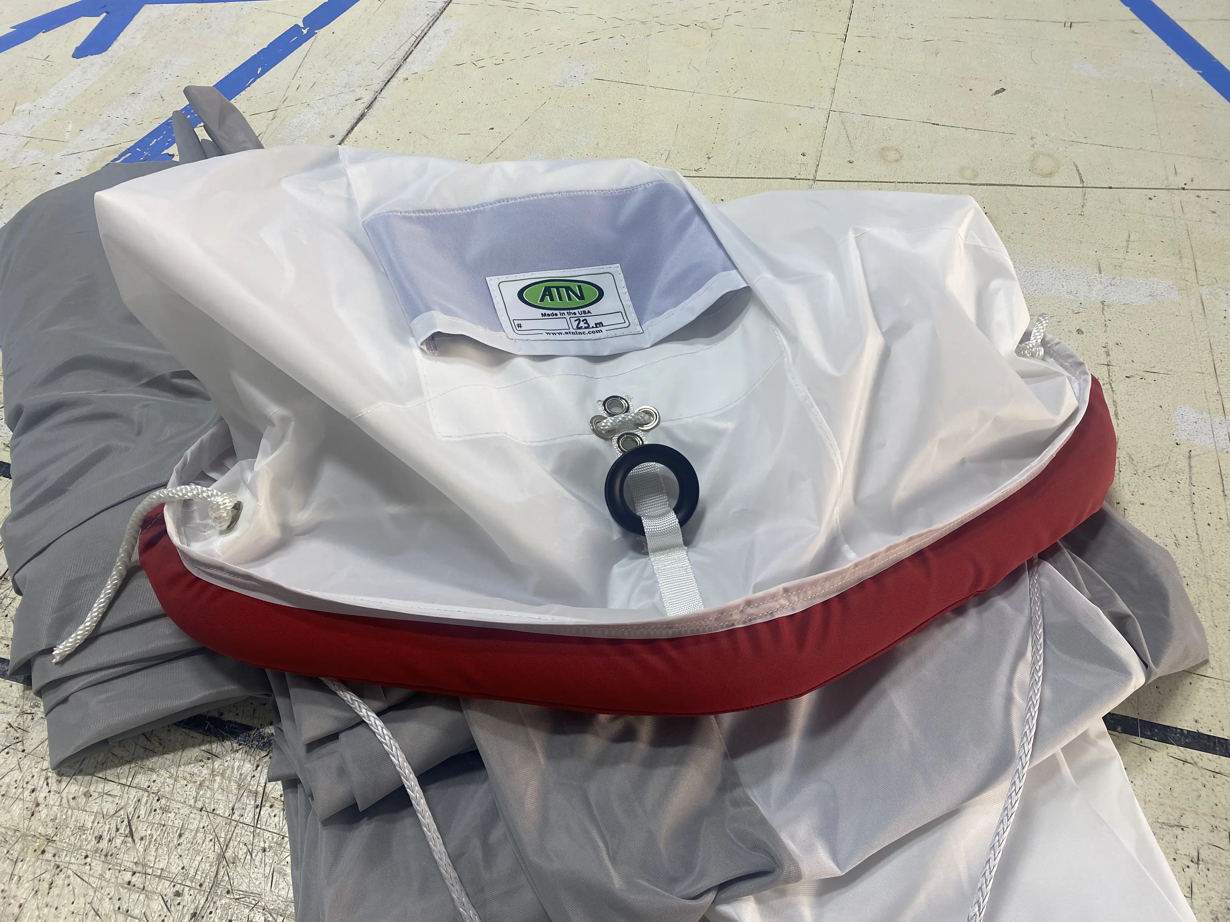 ATN Spinnaker Sleeve — soft hoop detail