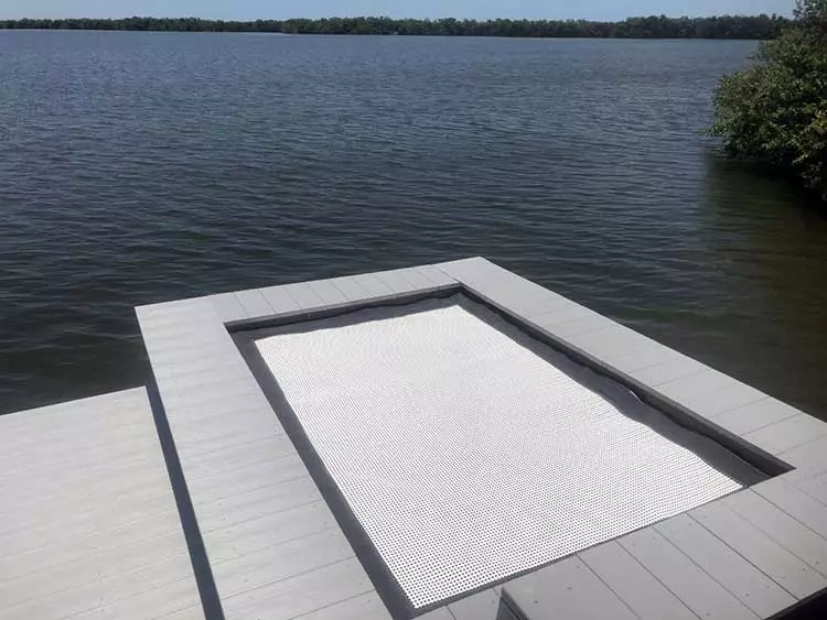 Architectural dock filler SuperTramp with trim