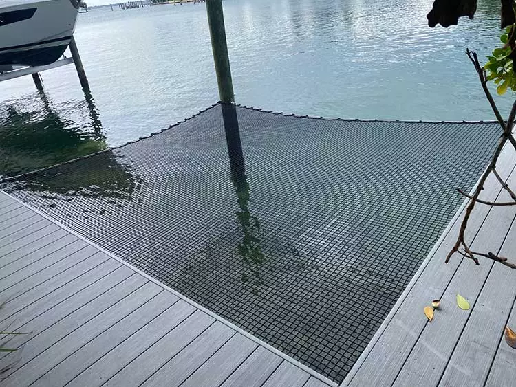 ATN architectural net dock fill at Biscayne Bay, Miami
