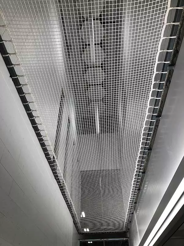 Children's playroom architectural net floor at a school in Quebec