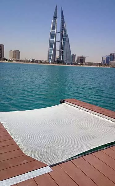 Architectural net dock fill application in Bahrain