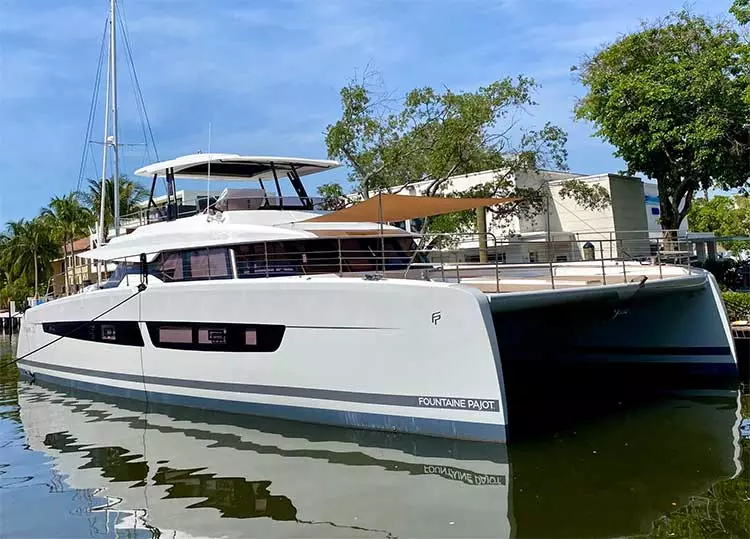 ATN Forward Awning on a Fountaine Pajot power catamaran