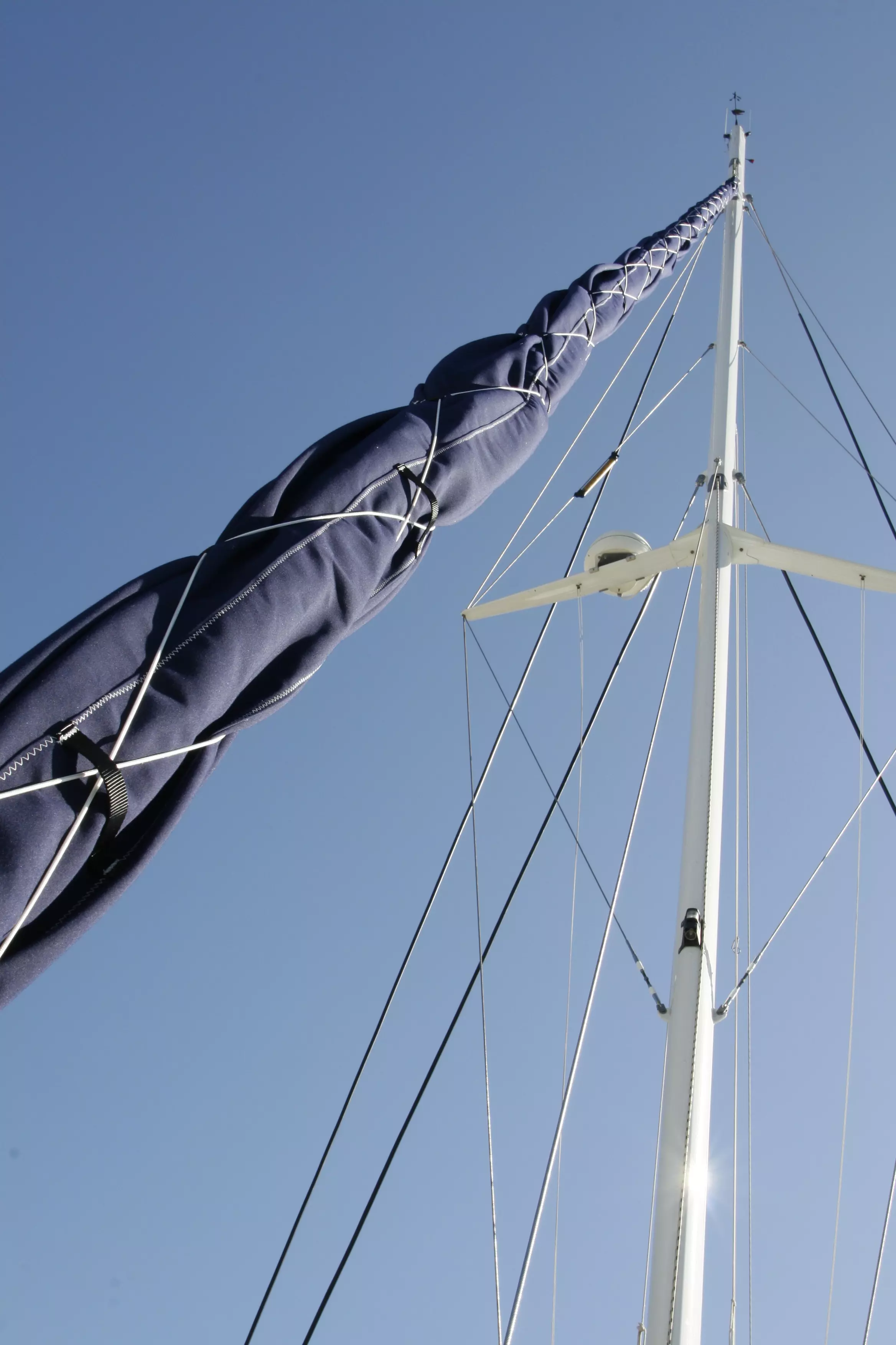 ATN Genoa Sleeve UV protection cover on roller-furling headsail