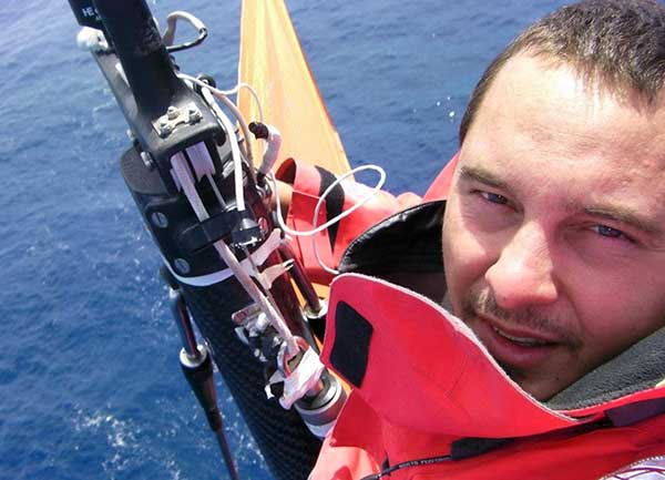 View from the masthead while climbing with the ATN Mastclimber