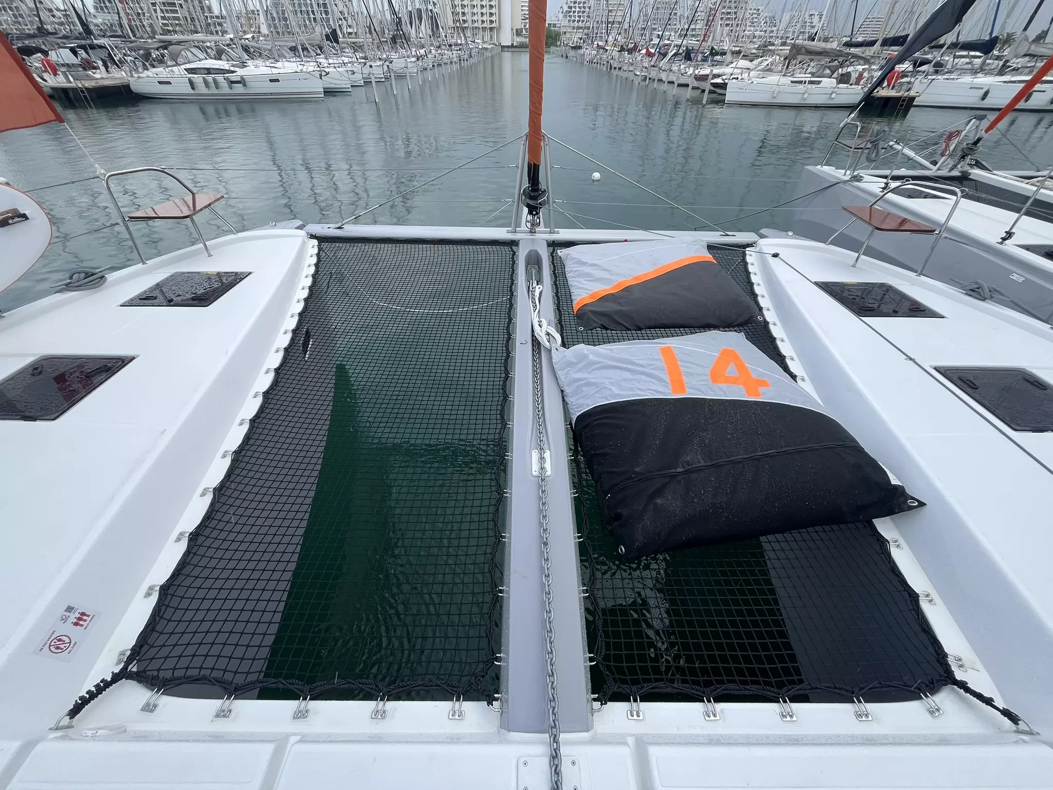 ATN replacement 30mm Black Polyester trampoline net upgrade for an Excess Catamaran