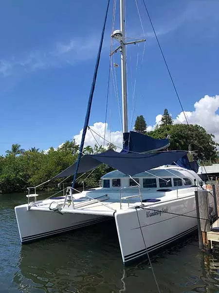 Lagoon 380 catamaran with ATN Multi Awning