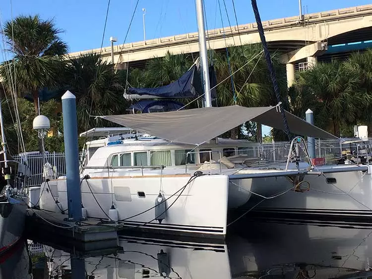 ATN Multihull Awning on a Lagoon 440