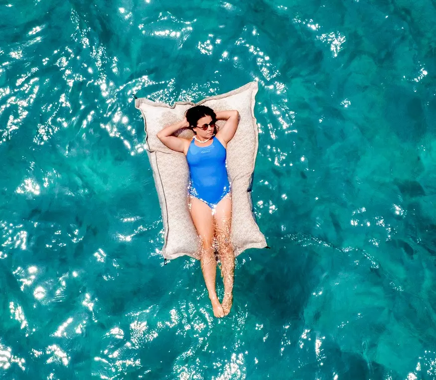 ATN Sailor's Pillow floating on the water