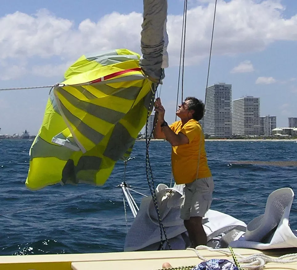 ATN Spinnaker Sleeve, the fabric dousing sock for spinnakers
