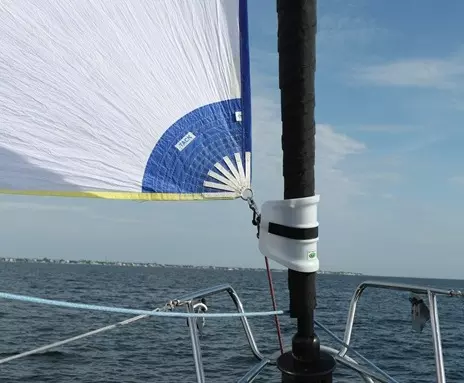 ATN Tacker holding the asymmetric tack on centerline